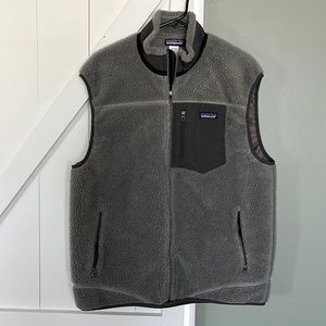 Mens Patagonia Classic Fleece Vest Grey Size XL